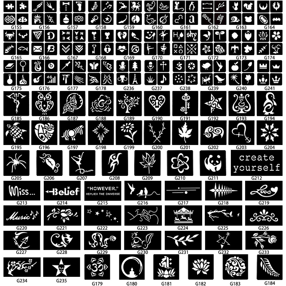 Pirate Anchor Design Hollow Tattoo Stencils For Airbrush Painting Tattoo Template Sticker Paste WOmen Xmas Gift Girl Body Art