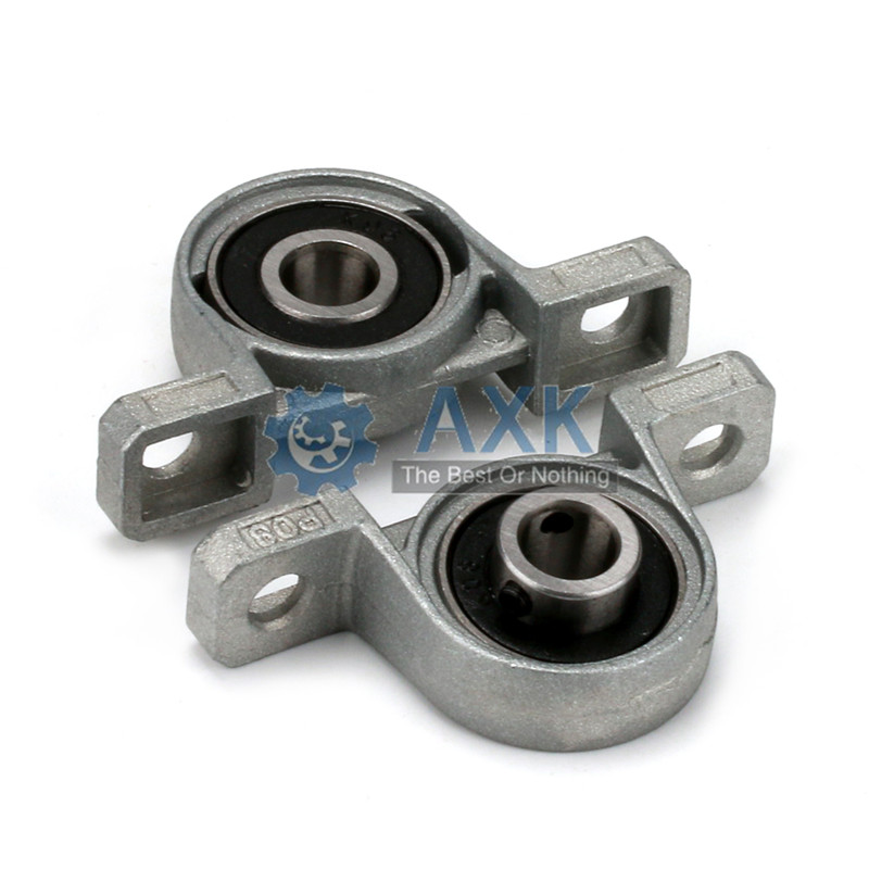 Free Shipping 2pcs Zinc Alloy Diameter 8/10/12/17mm Bore Ball Bearing Pillow Block Mounted Support Kp08 Kp000 Kp001 KP003