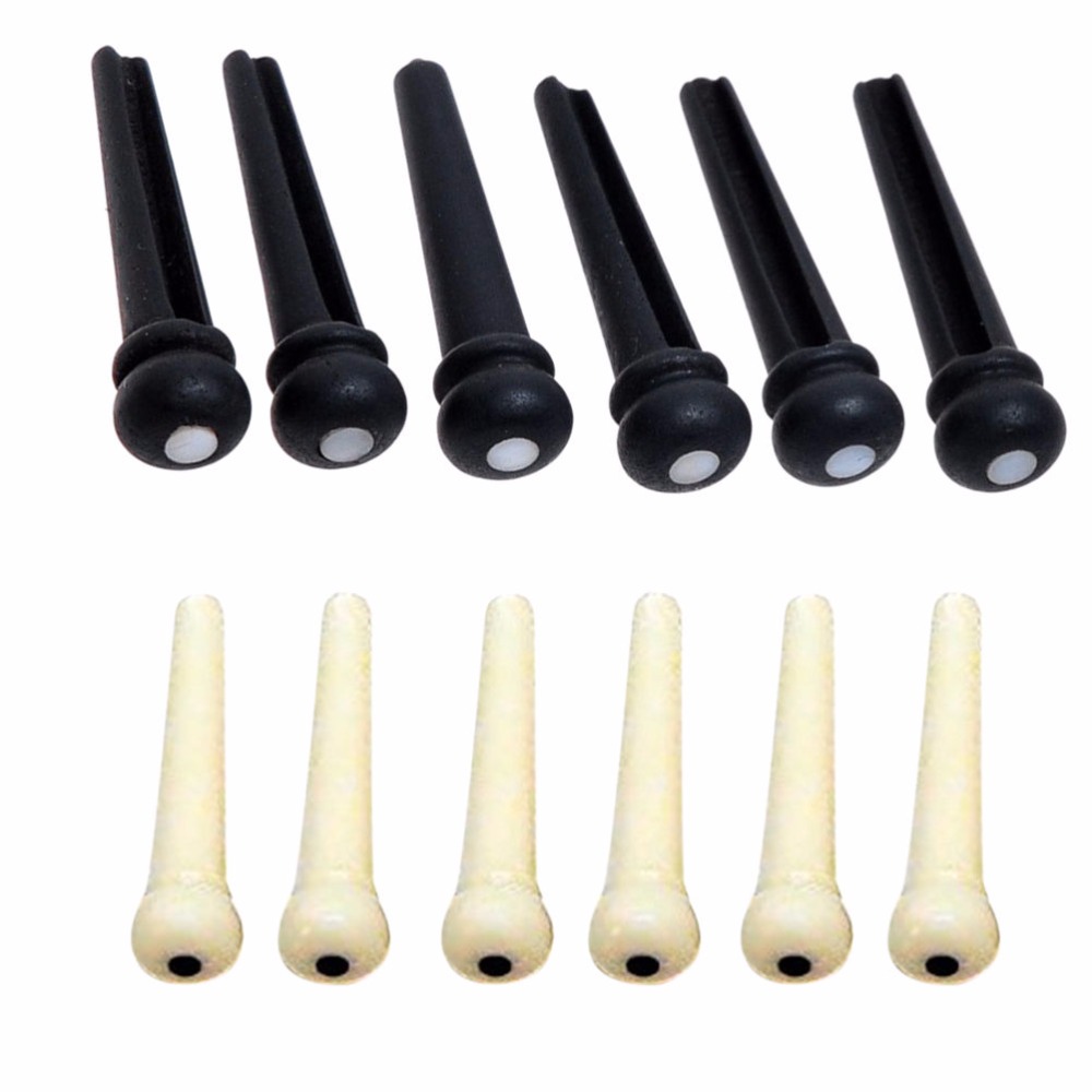 6Pcs Good Quality Bridge Pin Classical Style Dot Acoustic Guitar Musical Stringed Instruments Guitar Parts Accessories