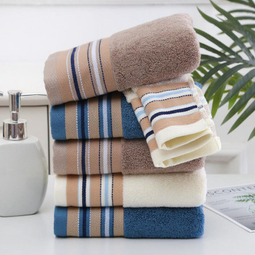 24 Style Solid Bamboo Fiber Bath Towel Gift Stripe Bamboo Hand Face Towel Men Women Adult Household Soft Bamboo Fiber Towel Sets