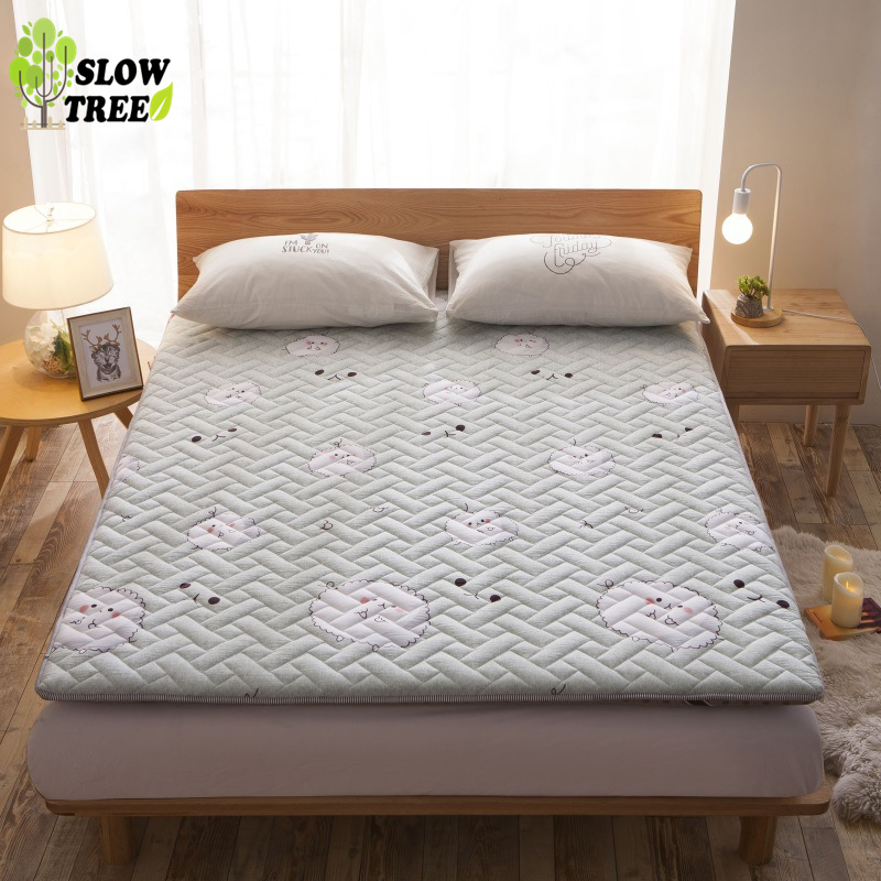 Slow Tree Tatami Queen Mattress Lazy Mats Washable Collapsible Mattress for Living Room/Floor 6cm(2.3in) Thickness High Rebound