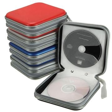 Portable 40pcs Disc CD DVD Wallet Storage Organizer Case Boxes Holder CD Sleeve Hard Bag Album Box Cases with Zipper