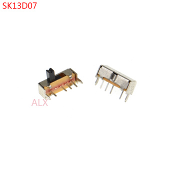 20PCS SK13d07 TOGGLE switch 4PIN 1P3T Handle high 4MM PITCH 2.0MM Right Angle Slide Switches sk13d07vg4