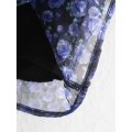 toppies flowers printing mesh yean dress summer mini dress for women long sleeve spliced ruffles blouses