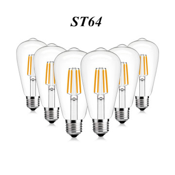 Retro Edison Light Bulb E27 220V 2W 4W 6W 8W ST64 220V Filament Incandescent Ampoule Bulbs Vintage Edison Lamp