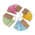 Kraft Paper Binder Ring Easy Flip Flash Cards Study Memo Pads Bookmark School Office Supply Student Stationery