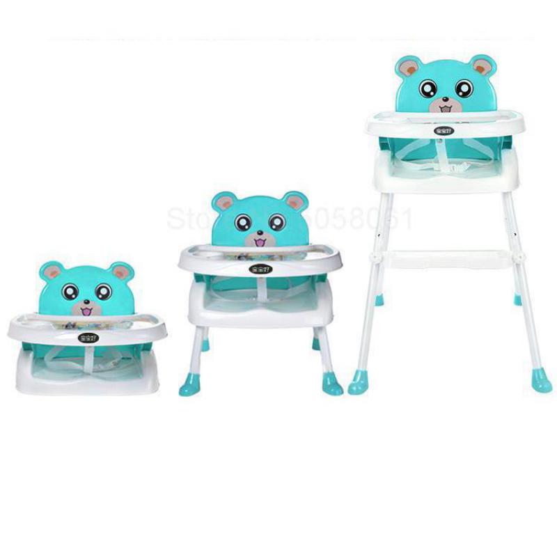 Baby Children Eat Chair Dinner Table Chair With Baby Seat Multifunctional Bb Stool Folding Portable