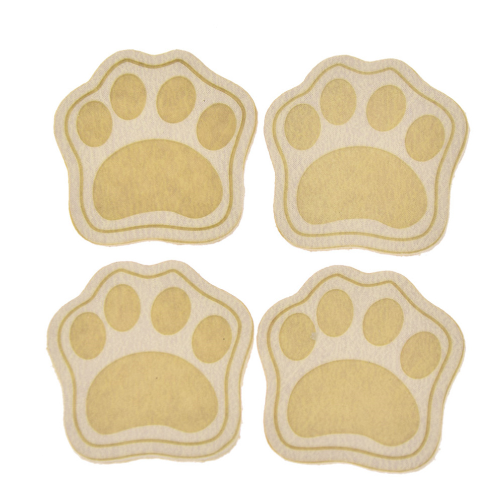20pcs Cute Animal Dog Cat Paws Faux PU Leather Handmade Garment Label DIY Sewing On Bag Hat Toys Decor Cloth Tags