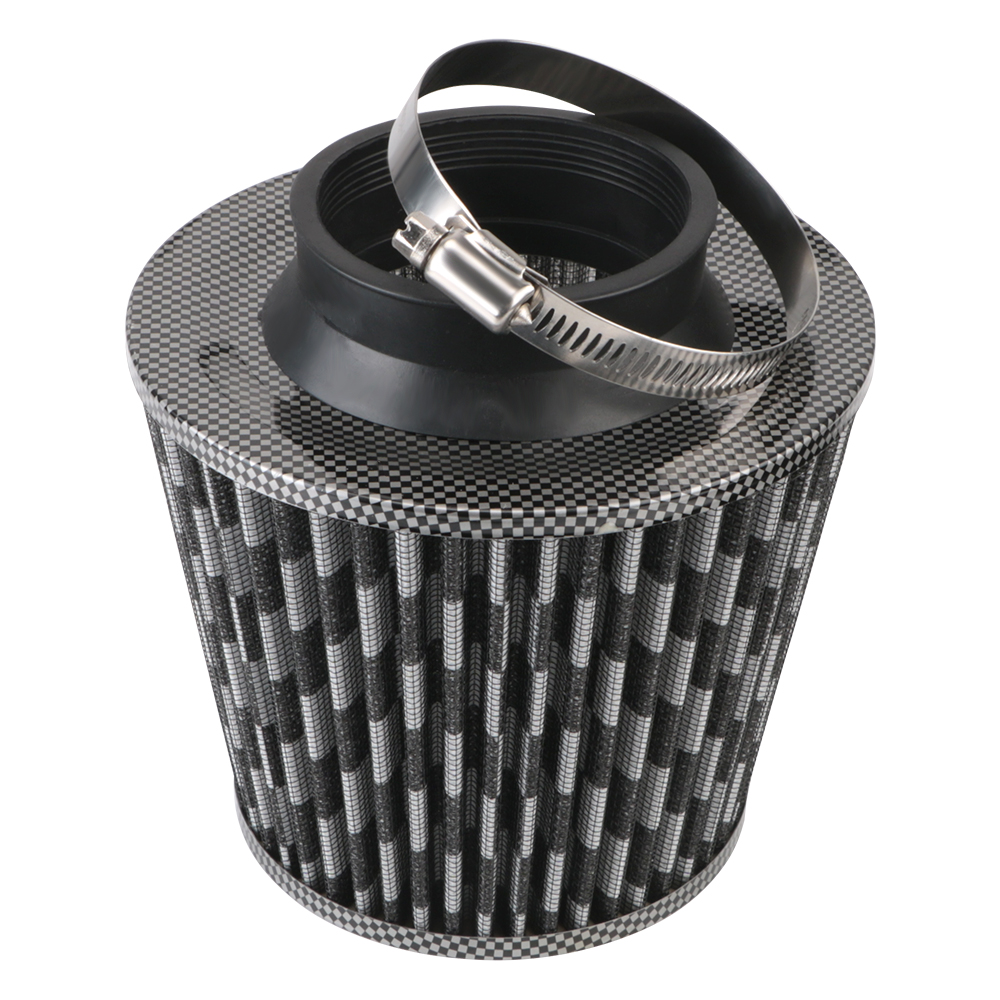 76MM 3 Inch High Flow Cold Air Intake Filter Universal Induction Kit Car Accessories Car Air Filters Sport Power Mesh Cone