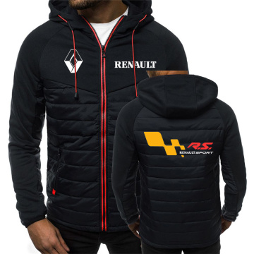 2020 Renault Sport R.S. Winter Basketball Zipper Jackets Men Cotton Thicken Hoodies Parka Long Sleeve Outerwear Print Warm Coats