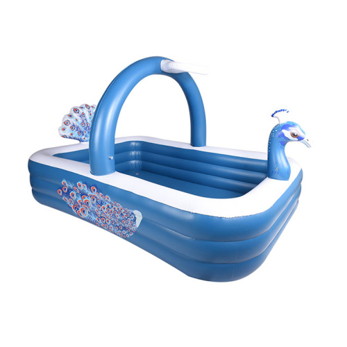 Inflatable Sprinkler Pool Peacock Family Swimming Pool for Sale, Offer Inflatable Sprinkler Pool Peacock Family Swimming Pool