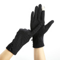 Dots Print Sunscreen Gloves Touch Screen Driving Gloves Summer Gloves Cotton Women Gloves Small Thin Breathable Anti UV