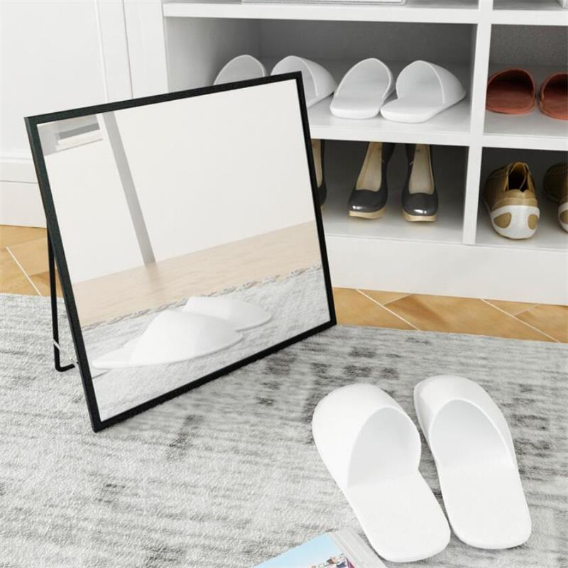 European HD Home Shoe Store Try Shoes Mirror Desktop Bathroom Decor Makeup Mirror Simple Foldable Cosmetic Dresser Beauty Mirror