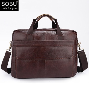 New Men Briefcase Genuine Leather Bags Handbags Office Bags for Mens Messenger Bag Men Leather Laptop Bag Briefcases N070