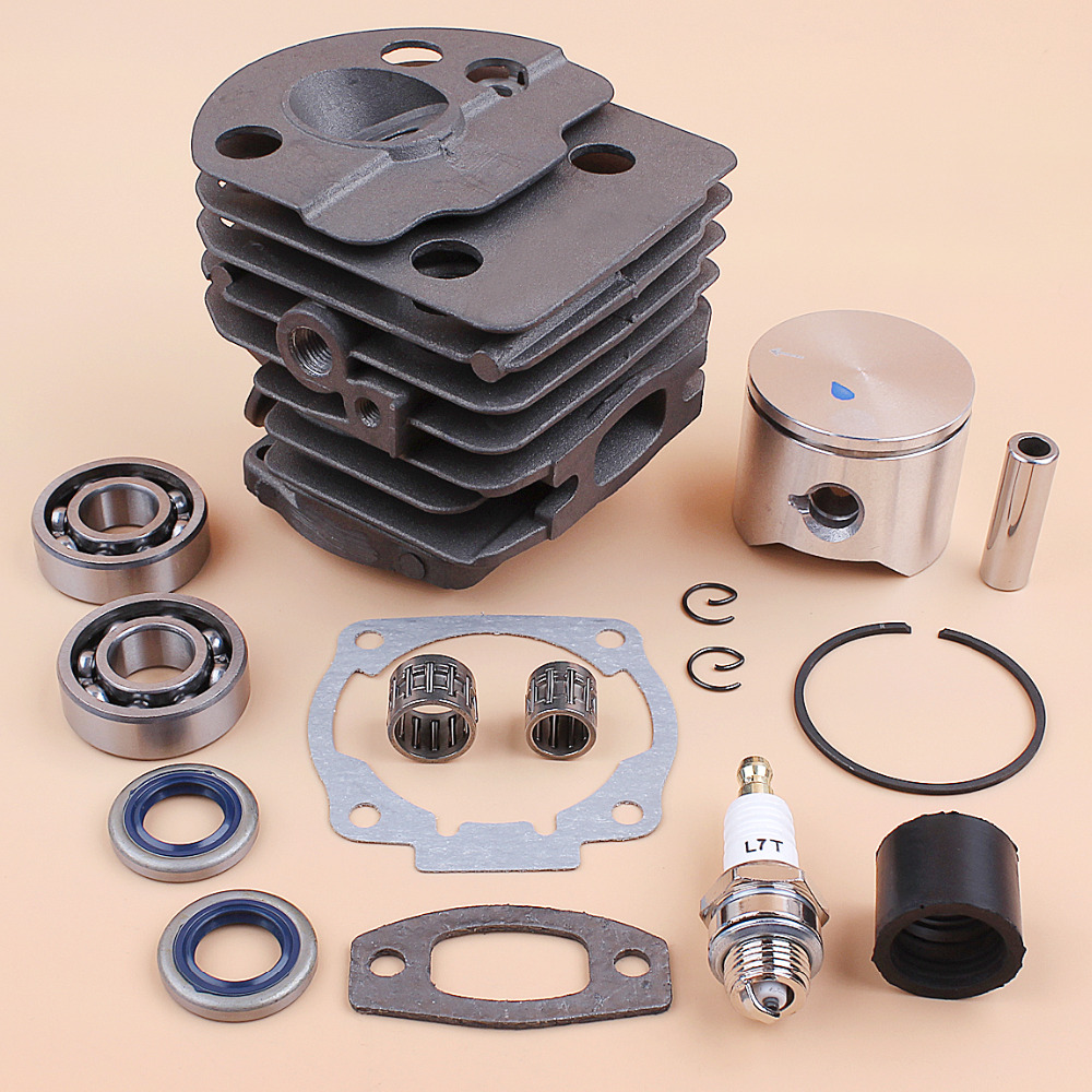 45MM Cylinder Piston Crank Bearing Oil Seal Engine Motor Kit Fit HUSQVARNA 55 51 50 Chainsaw Rebuild Parts OEM 503168301