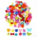 19Style 50PCS Mix Shape Lots Colors DIY Scrapbooking Cartoon Buttons Plastic Buttons Children's Garment Sewing Notions