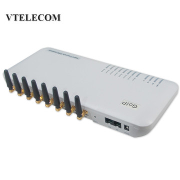 Free shipping GSM VOIP gateway goip 8 Quad band 8 Channels Support IMEI change VPN SMS goip gsm gateway for IP PBX