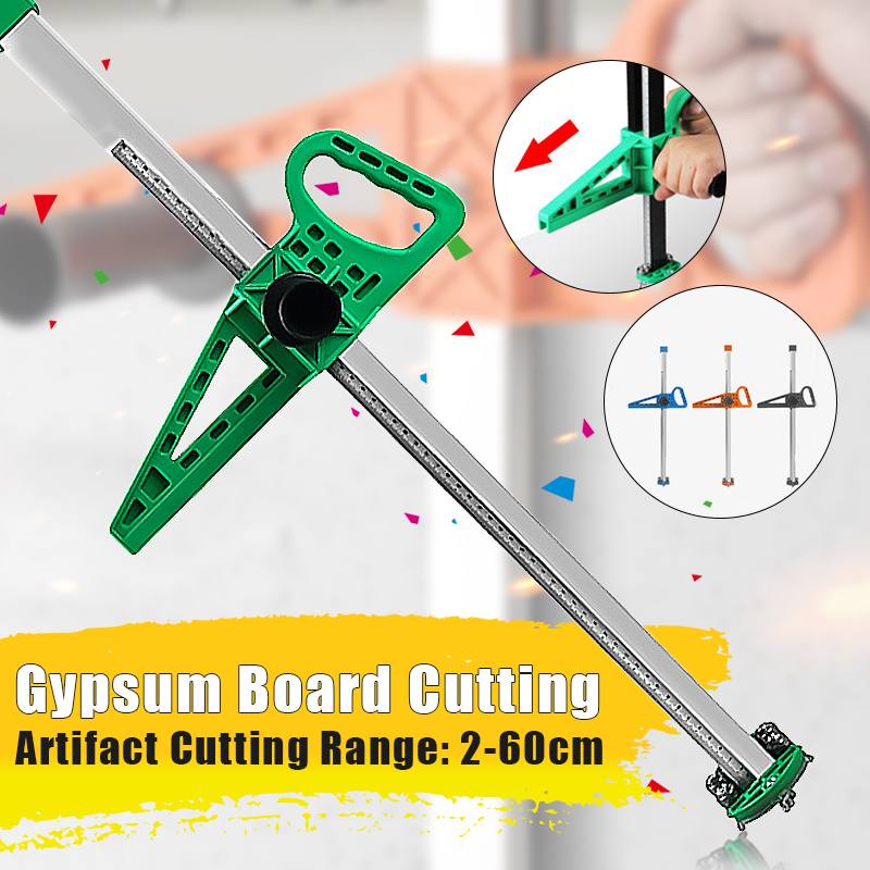 Practical Gypsum Board Cutter Manual Cutting Tools,Hand Push Drywall Artifact Tool Cutting Cut,Freely Adjustable from 20-600mm