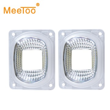 LED Lens Reflector For LED COB Chip Lamp Cover Shades lampshade FloodLight DIY LED Lens+Reflector Collimator+Fixed Silicone Ring