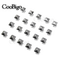 50pcs 7mm Pyramid Studs Rivets Spike Nailheads Punk Rock Leathercraft DIY Bracelets Clothes Bags Shoes Belt Apparel Accessories