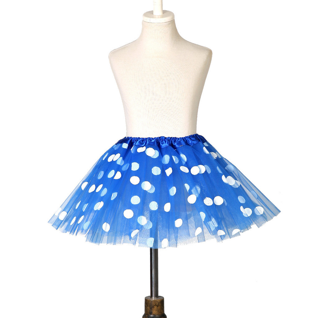 Lovely Toddler Kid Clothing Girls Baby Polka Dot Tutu Skirt Tulle Ballet Fluffy Skirt Soft Outfits Costume vetement enfant fille