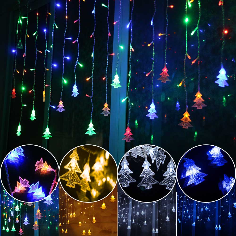 Led Christmas String Fairy lights Outdoor AC220V EU Plug Garland Lamp Decorations for Home Party Garden Wedding Holiday lighting