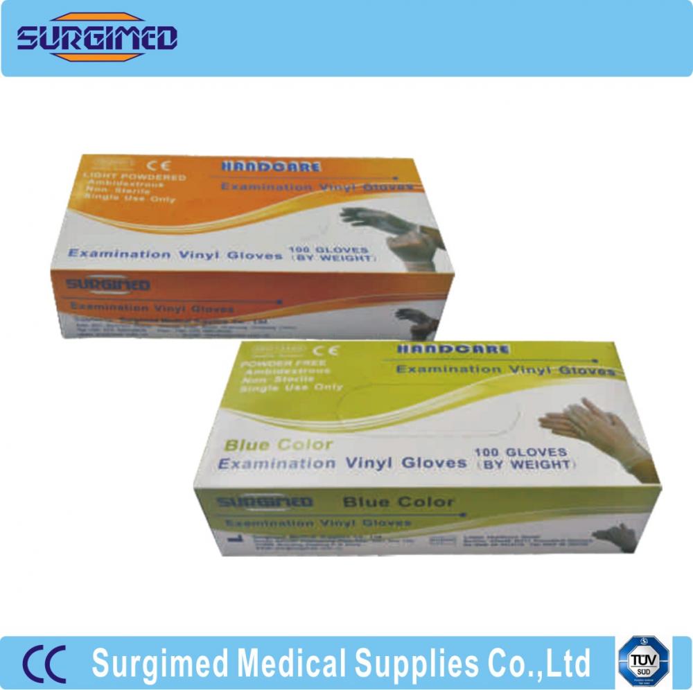 Medical Examination Vinyl Glove Disposable Inner Box