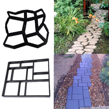 Reusable Concrete Path Molds Path Stone Moldings Stepping Stone Paver DIY Pavement Paving Moulds for Yard Lawn Garden