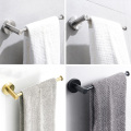 Black Gold Wall Mounted Towel Bar Tissue Paper Roll Holder Bath Towel Rack Tube Kitchen Bathroom Accessories 304 Stainless Steel