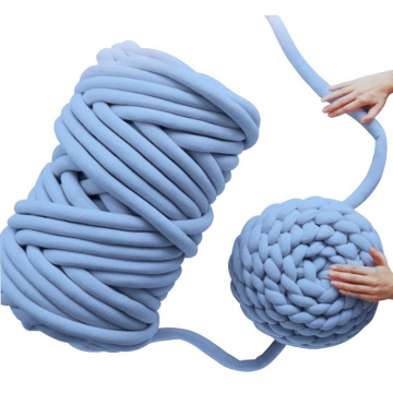 Super Bulky Arm Knitting Wool Roving Knitted Blanket Chunky Wool Yarn Super Thick Yarn For Knitting Crochet Carpet Hats 500g
