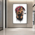 Modern rapper portrait on abstract canvas wall painting art posters and prints picture wall decoration