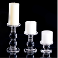 crystal glass candle holder set3