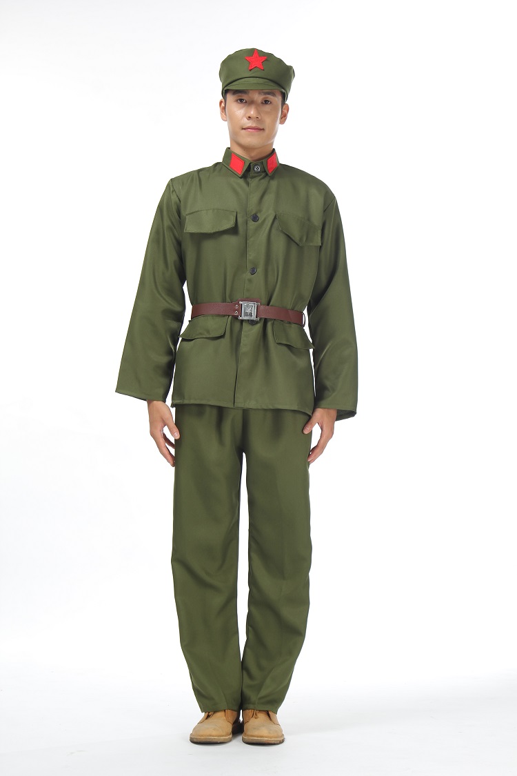 WW II Korea War China Air Force Old Army Uniform Vietnam Soldiers suits stage performance nostalgia Costume Red Guard Clothing