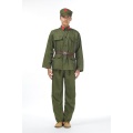 WW II Korea War China Air Force Old Army Uniform Vietnam Soldiers suits stage performance nostalgia Costume Red Guard Clothing