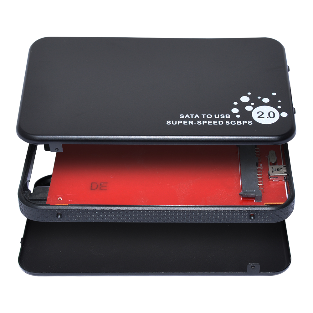 USB 2.0 HDD Caddy Enclosure 2.5 inch SATA SSD Mobile Disk Box Cases hard drive 2.5 hdd Case hdd Housing For Windows/Mac