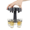 5 Hole Wine Glass Holder Shot Glass Wine Dispenser Bullet Cup Set 6pc Vodka Whiskey Glass Wine Distributor Suit Bar Sets Barware