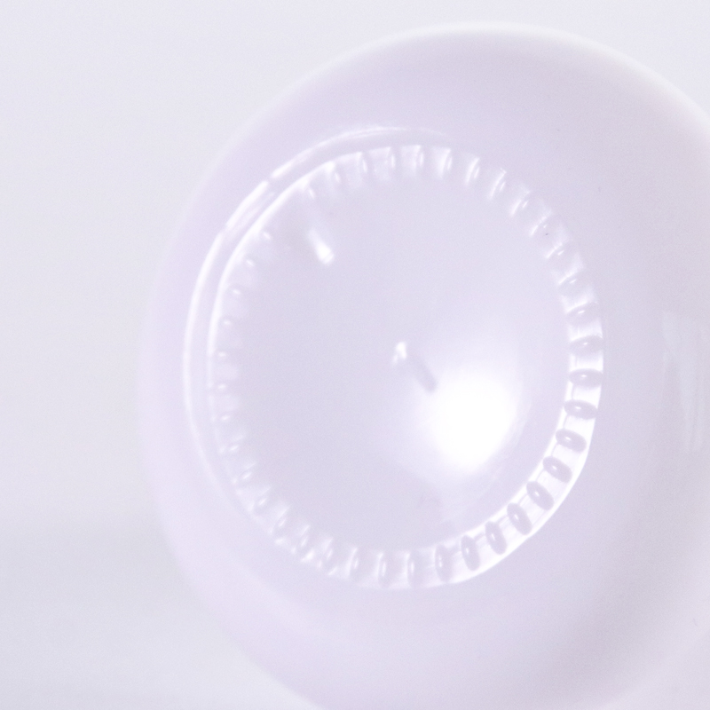 Special shape white serum bottle with silver dropper6