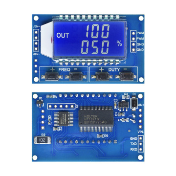 Signal Generator Module Adjustable PWM Pulse Width Modulation Pulse Frequency Function Generator Duty Cycle TTL LCD Display