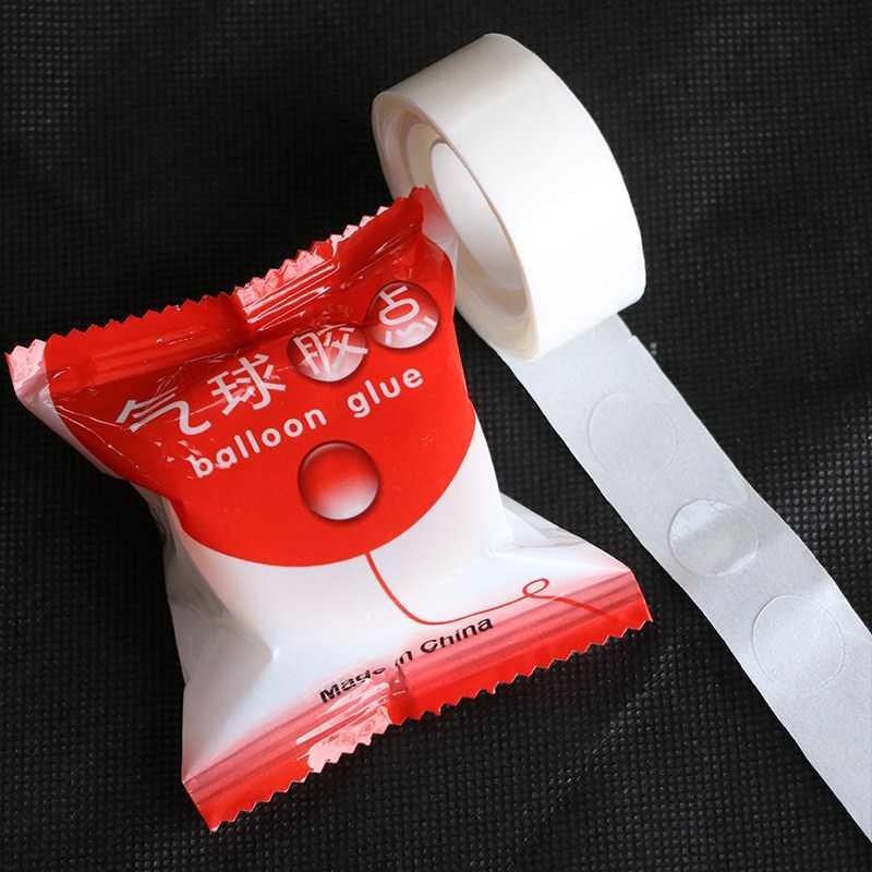 100pcs Balloons Glue Adhesive Wedding Birthday Party Decoration Fixed Clip Ballon Glue Super Sticky Double Sided Stick Tape