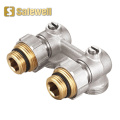 H Ball Valve Angle Brass Radiator Valve