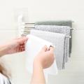 Stainless Steel Kitchen Rag Holder Wall Hanging Bathroom Toilet Towel Hang Shelf Arbitrary Placement Wiping Clean Life