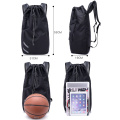 Men Soccer Large Capacity School Bag Storage Gym Drawstring Basketball Backpack Balls Waterproof Bucket Outdoor Sport Travel