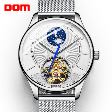 DOM Mechanical Watches Business Men Watch Waterproof Clock Mens Brand Luxury Fashion Wristwatch Relogio Masculino M-1260D-7M