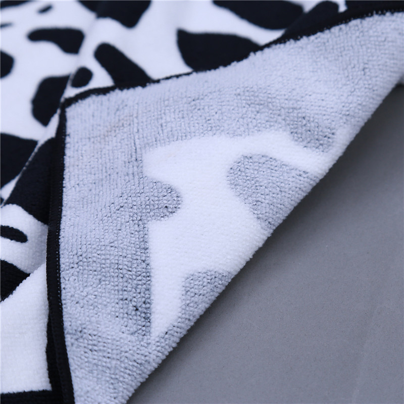 2016 Summer Beach Towels Brand Rectangle Unisex Beach Towel Black Leopard Printed Swimming Bath Towel 180*100cm 667763