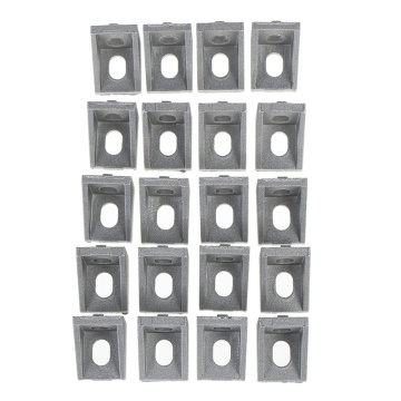 20Pcs 2020 Corner Fitting Angle Aluminum 17x20x20 Connector Bracket Fastener 3D Printers CNC Routers Industrial Profile