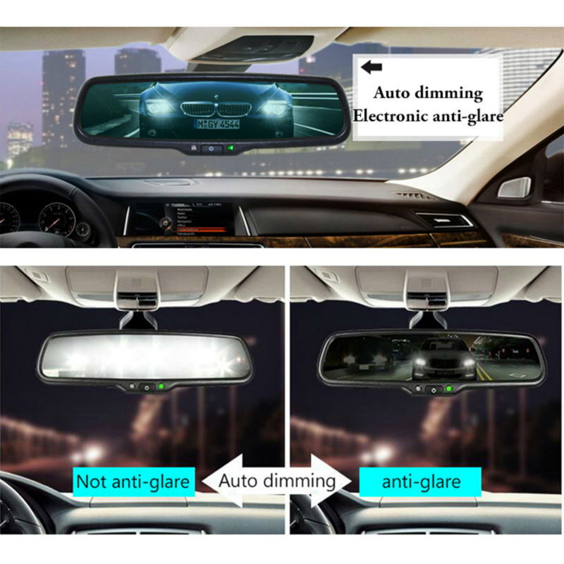 GreenYi Parking Sensors with Mirror Auto Dimming Monitor with Car Auto Parktronic LED Parking Sensors 4/8 Radar Detector System