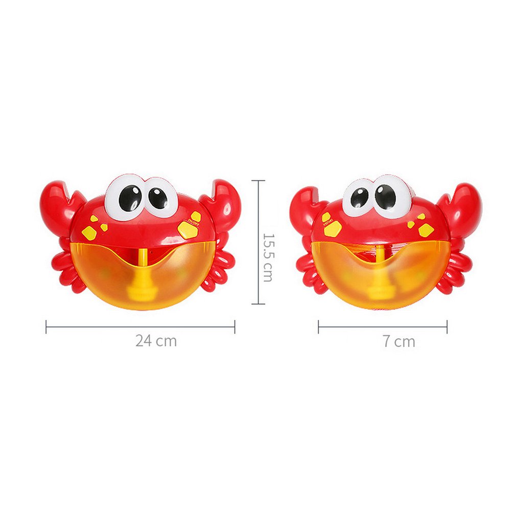 Electric Crab Bubble Machine Bathtub Bubble Maker Light Music Baby Bath Soap Machine Toys Swiming Blower Toy Water Fun For Kids