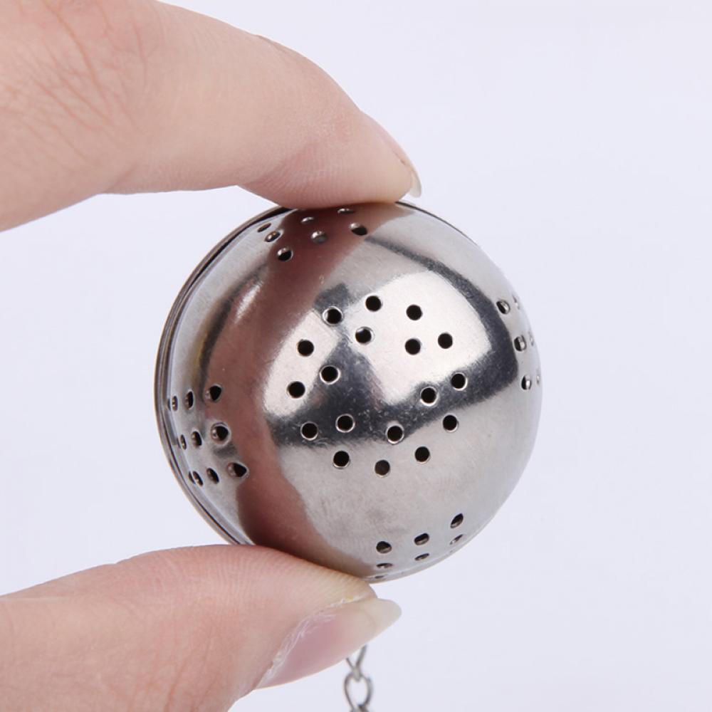 Ball Filter Tea Infuser Stainless Steel Ball Herbal Spice Filter Diffuser Tea Strainer Tea Locking Spice Egg Shaped Ball HOT
