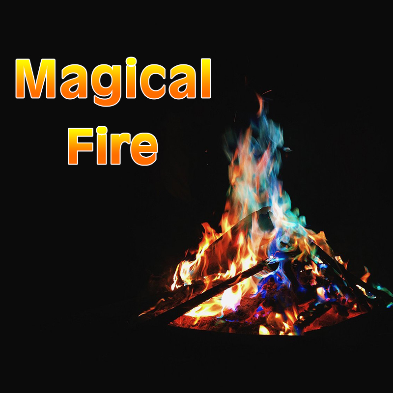 600g Mystical Fire Coloured Magic Flame for Bonfire Campfire Party Fireplace Flames Powder Magic Trick Pyrotechnics Toy