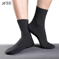 HSS Brand 10 Pairs/Lot Men Bamboo Fiber Socks New Classic Business Long Socks Mens Dress Sock For Winter Gift Plus Size EUR39-45